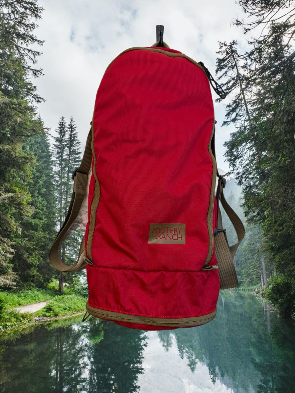 MYSTERY RANCH Red Backpack with Tan Accents mission stuffel 30L